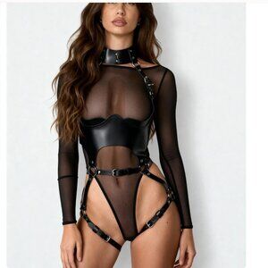 Sexy Vegan Leather Harness